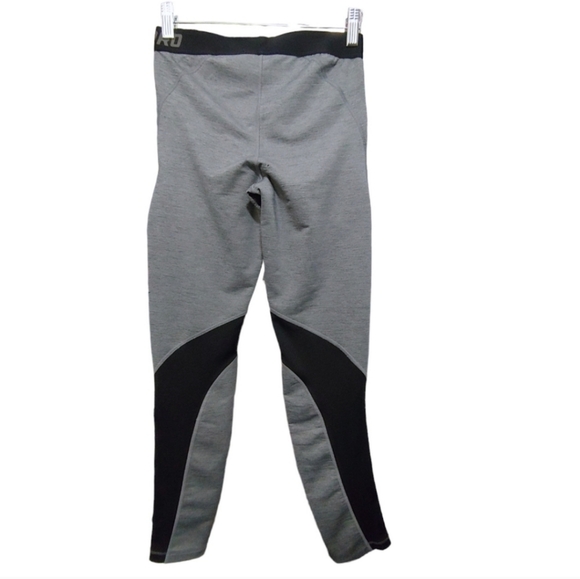 NIKE Pro Womens Gray Black Hyperwarm Training Tights Leggings Womens Size Medium - Picture 3 of 10